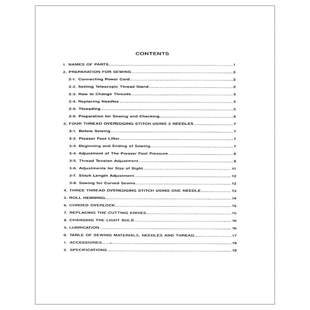 White 1700 Instruction Manual image # 114782