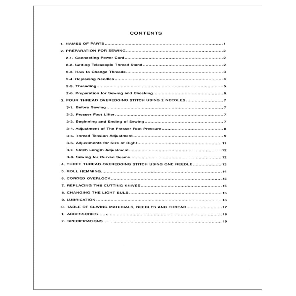 White 1800 Instruction Manual image # 114862