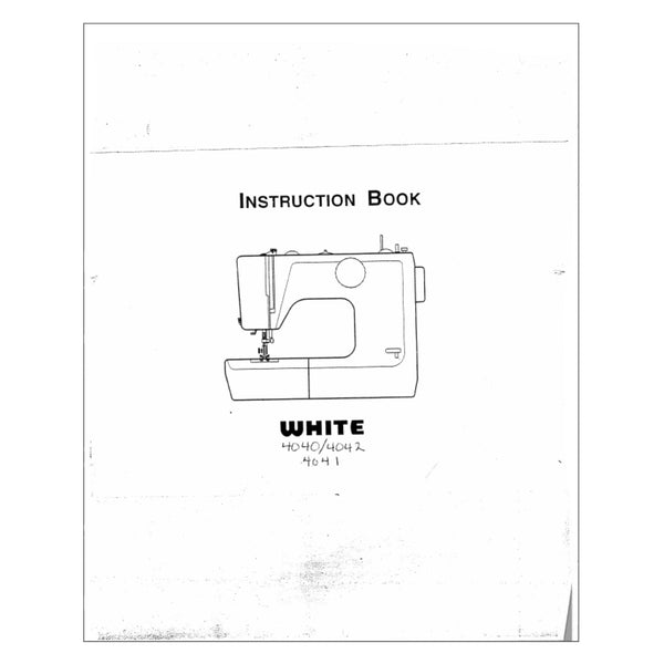 White 4040 Instruction Manual