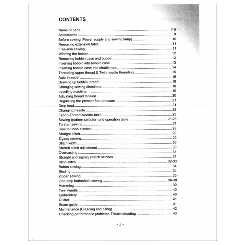White 480 Instruction Manual image # 116101