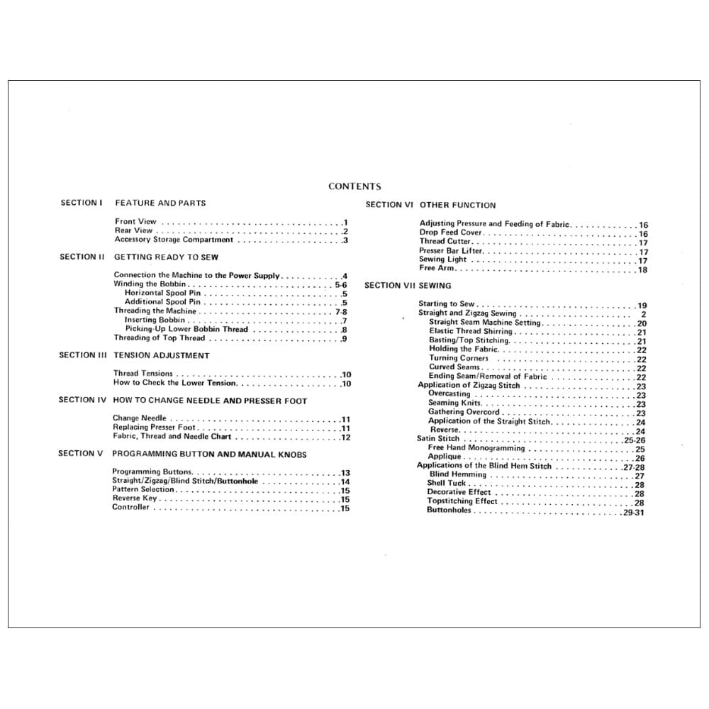 White 8500 Instruction Manual image # 122562