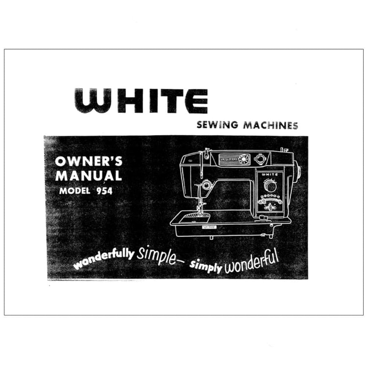 White 954 Instruction Manual image # 120346
