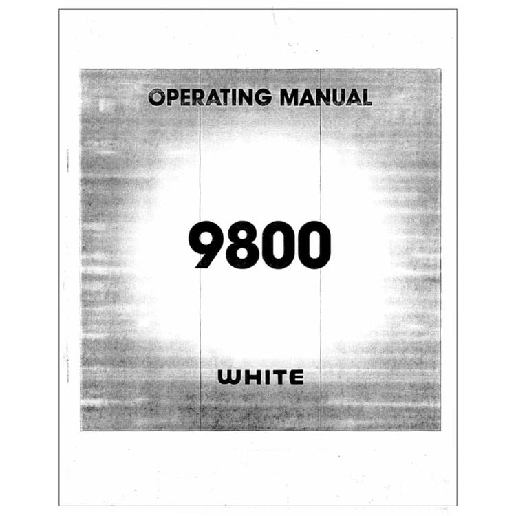 White 9800 Instruction Manual image # 120191