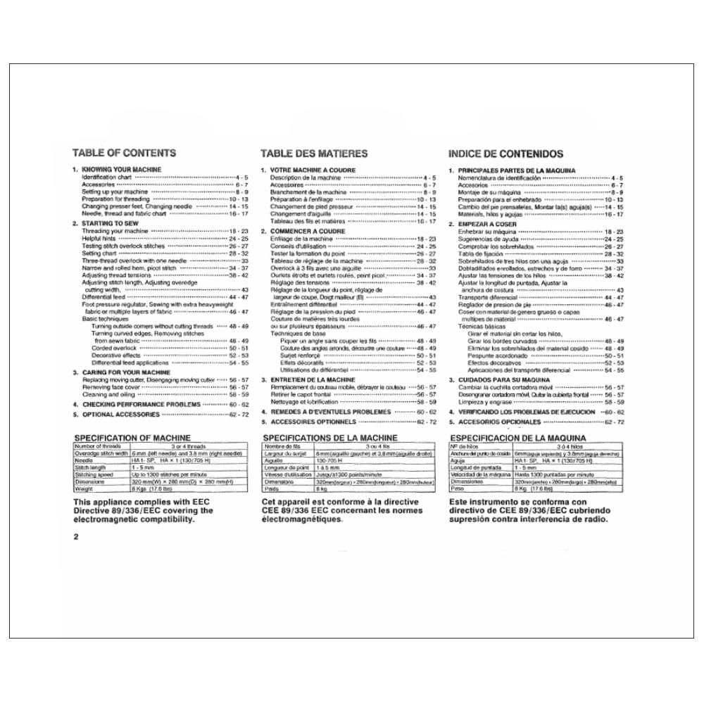 White SL2000 Instruction Manual image # 116060