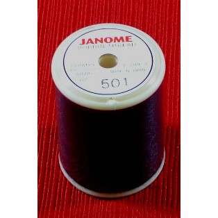 Black Embroidery Bobbin Thread, 874yds, Janome image # 21761