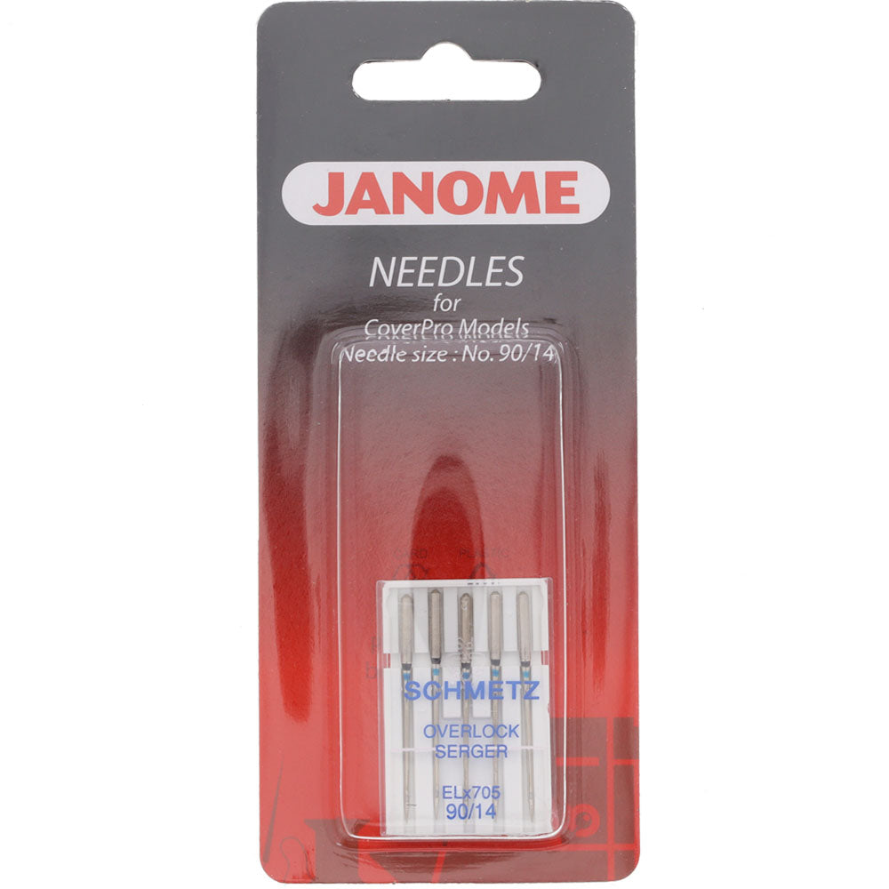 Janome, Schmetz 5pk CoverPro Needles (ELx705) - Size 90/14 image # 97169