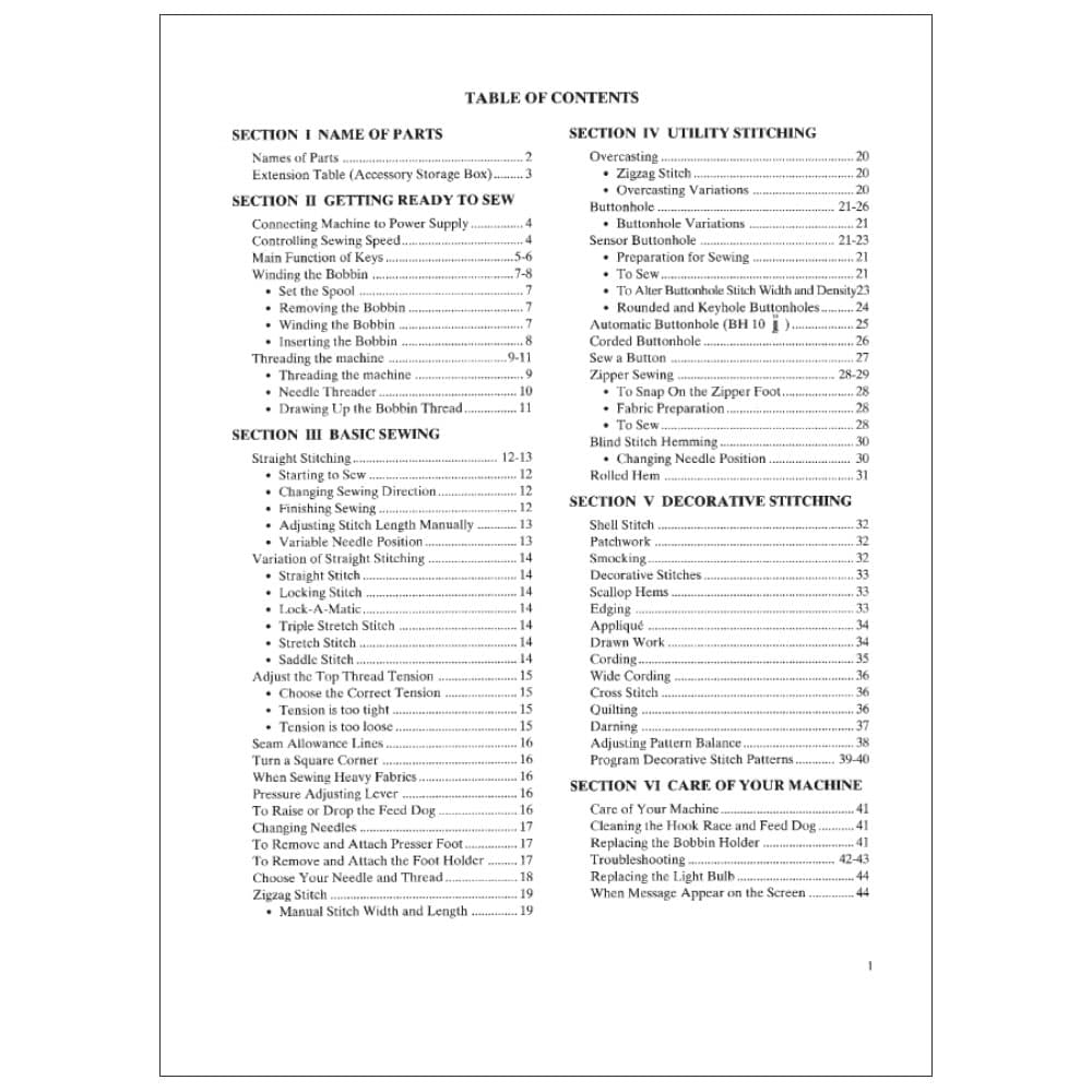 Janome MC3500 Instruction Manual image # 118860
