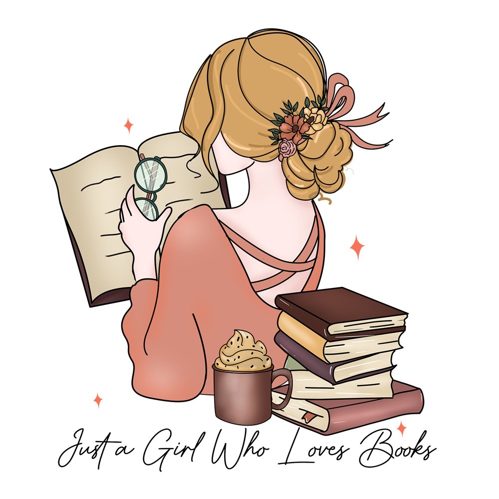 Just A Girl Who Loves Books Fabric Panel