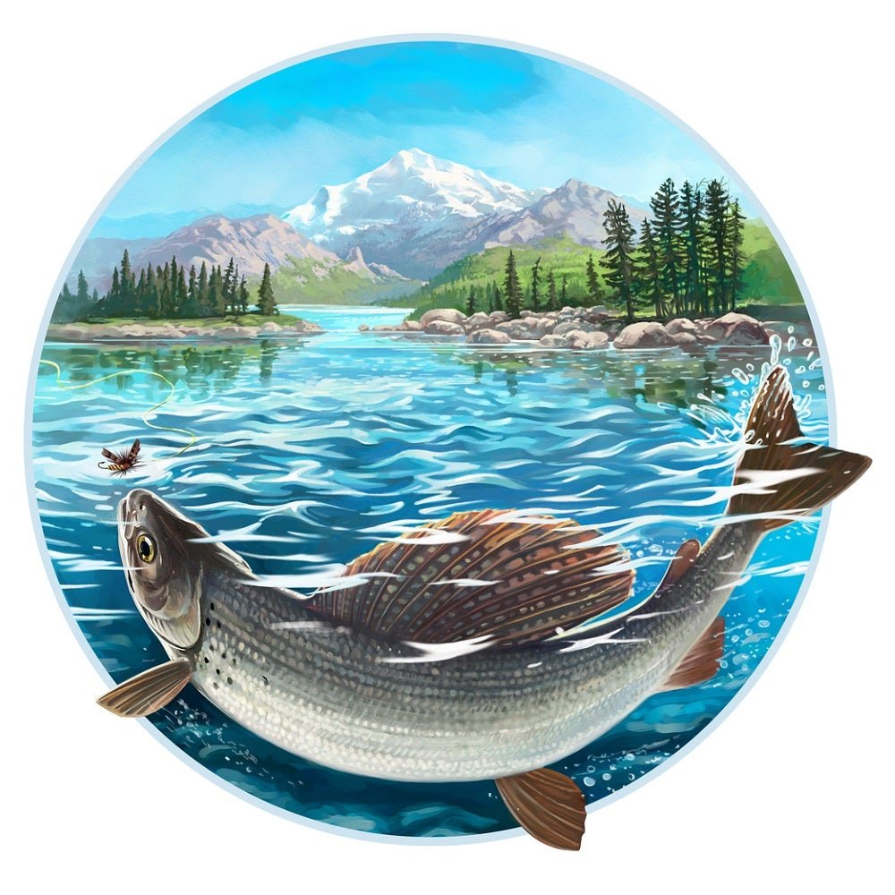 Large Fish Catching Lure Fabric Panel