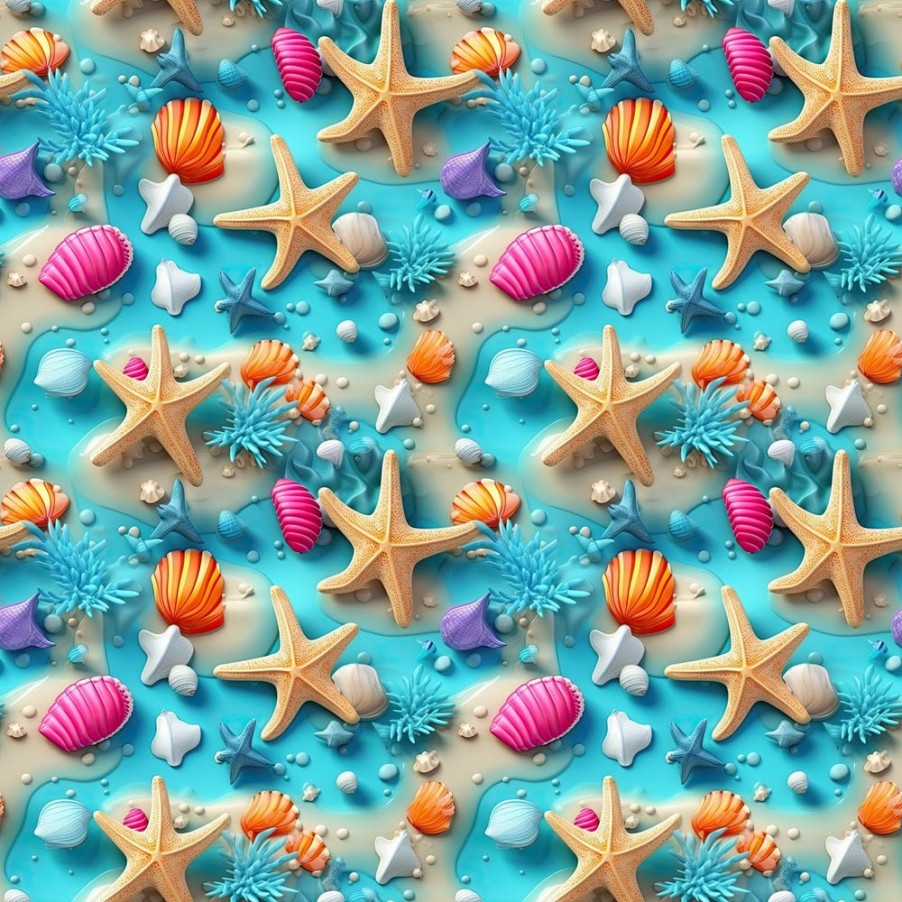 Becah Patterns Life Is Better at the Beach Pattern #2 Fabric