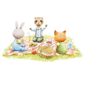 Weekend Fun Critter Little Critters Summer Fun Scene #2 Fabric Panel