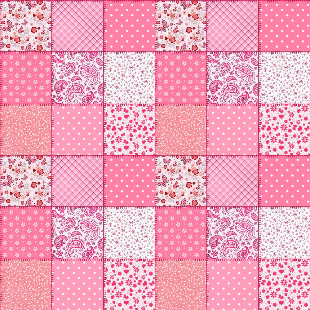 Multi Pink Patchwork Fabric
