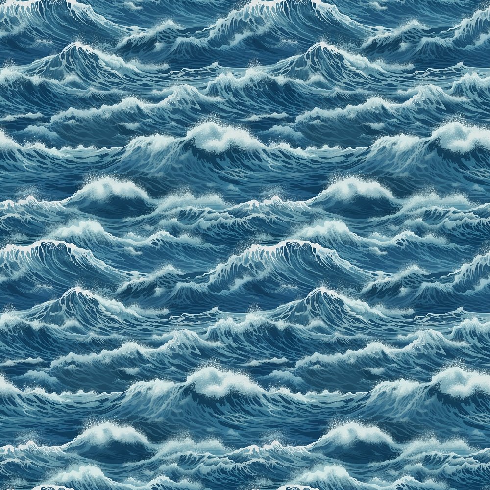 Oceanic Pattern #10 Fabric