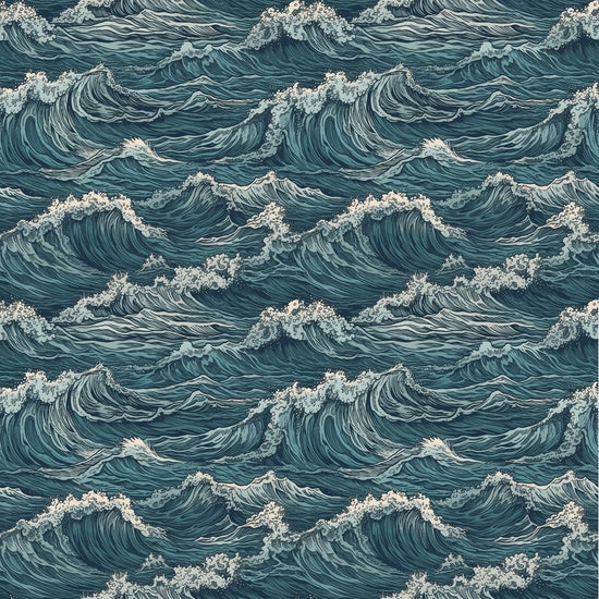 Oceanic Pattern #4 Fabric