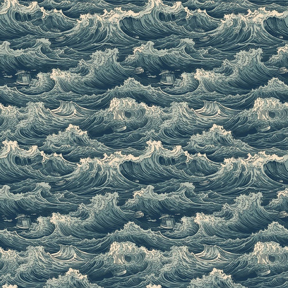 Oceanic Pattern #5 Fabric