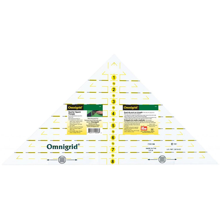 Omnigrid Triangle Ruler 8in