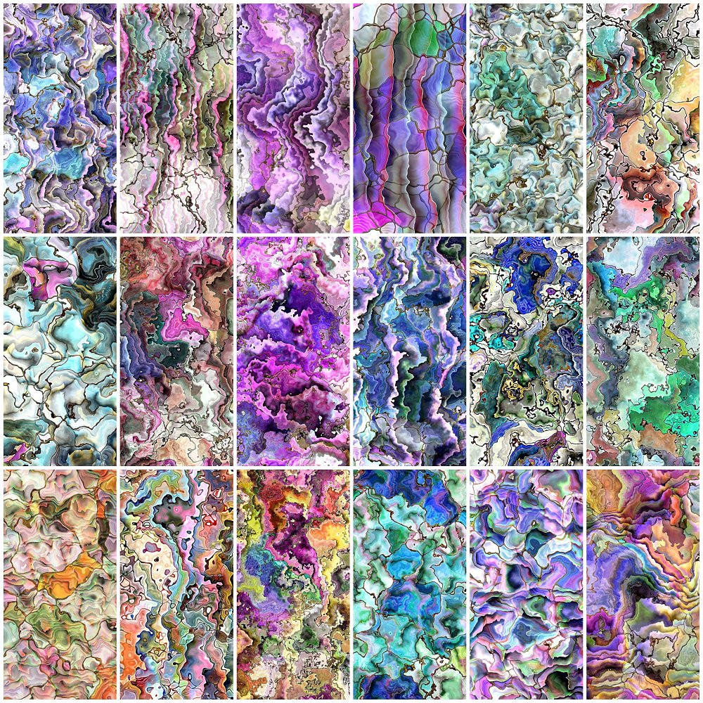 Oyster Shell Fat Quarter Bundle - 18 Pieces