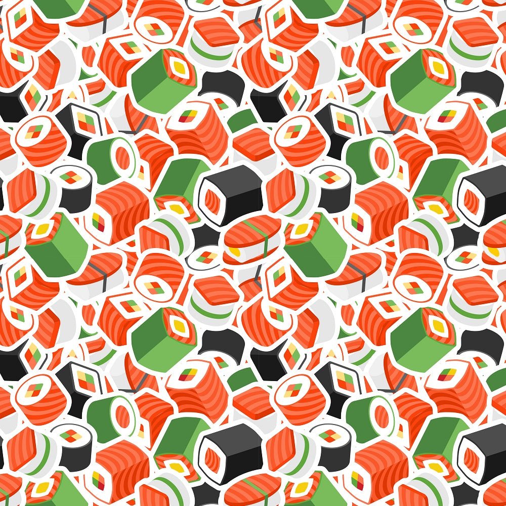Packed Sushi Fabric