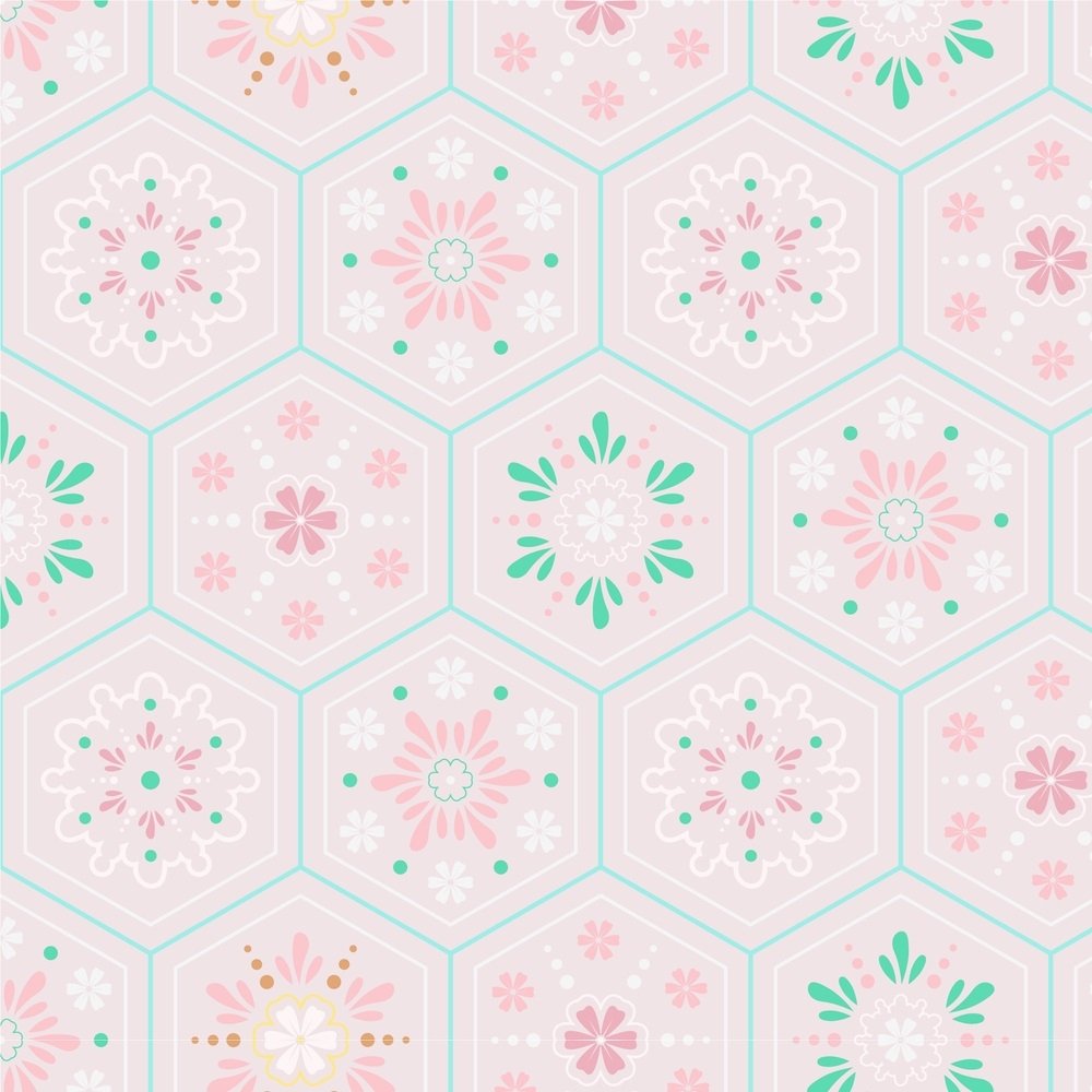 Pastel Patchwork Fabric