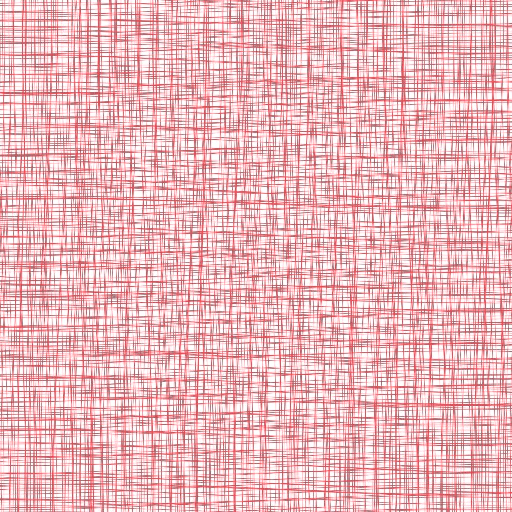 Pencil Hatching Fabric - Red