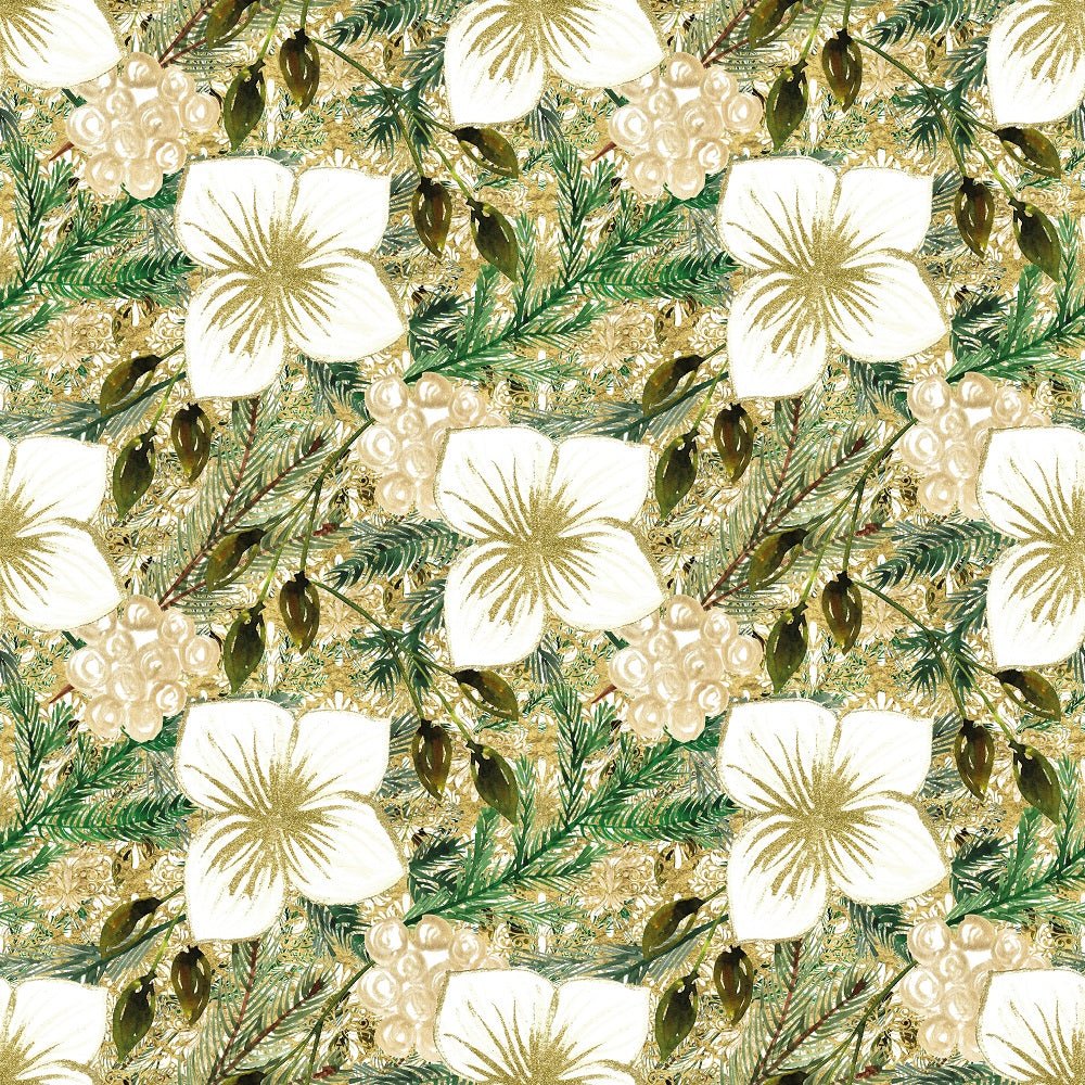 Pine Branches Pattern #7 Fabric