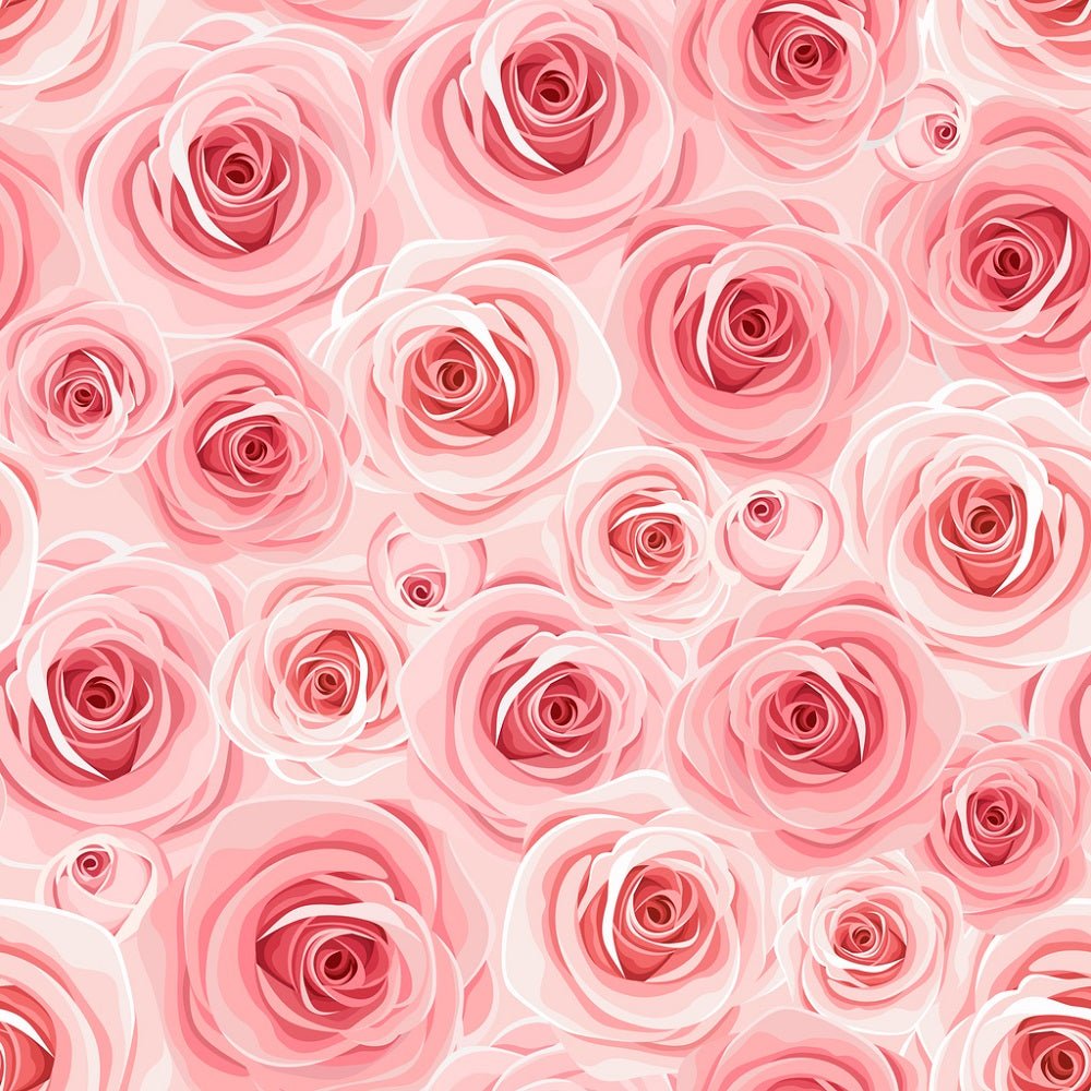 Pink Roses Fabic Pink Roses Fabric