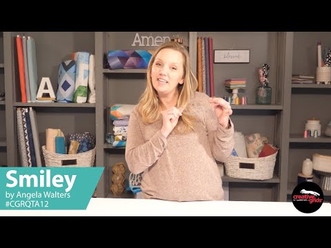 Smiley Machine Quilting Template Ruler, Creative Grids
