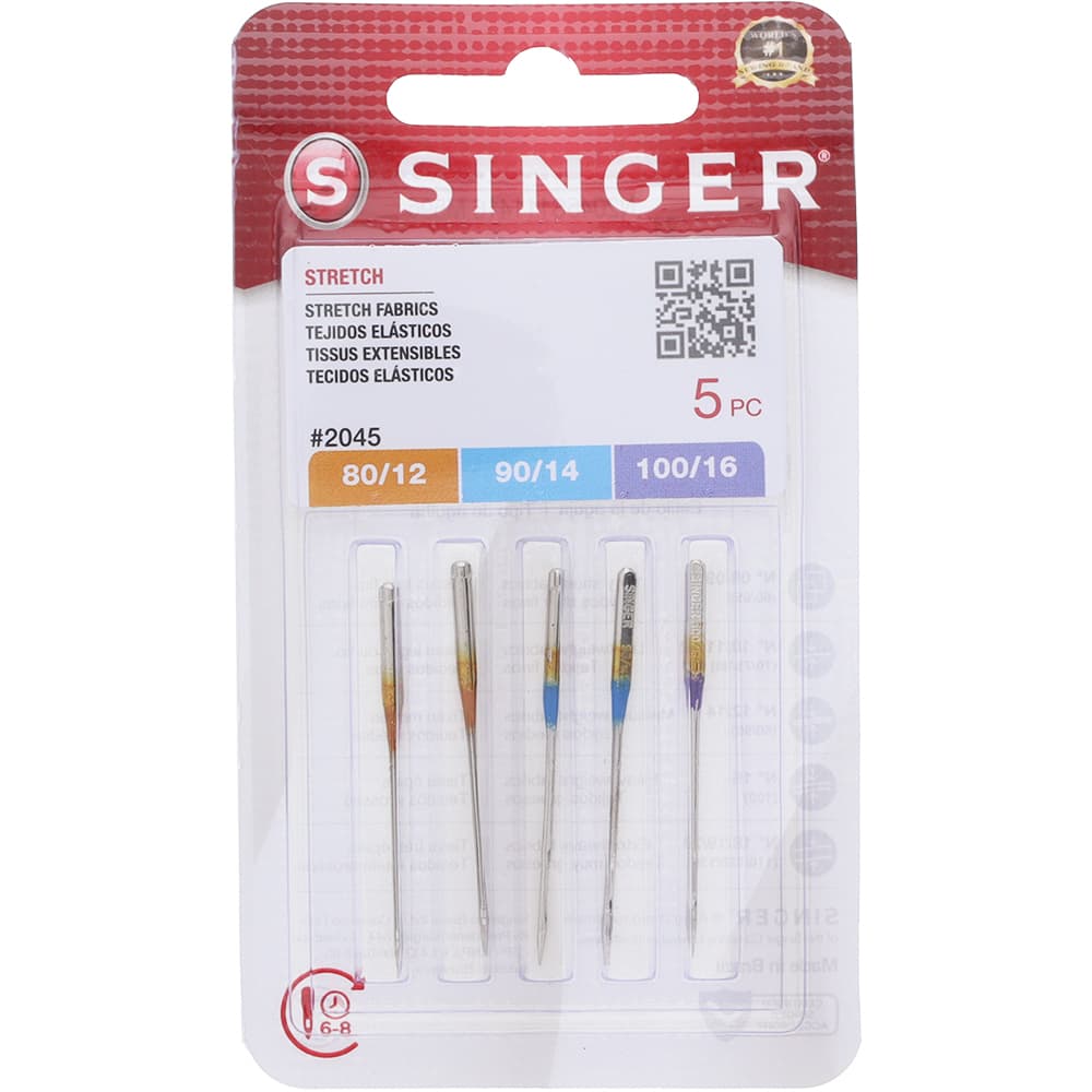 Singer Ball Point Needles Ball Point Needles, Singer Type 2045 (5pk)