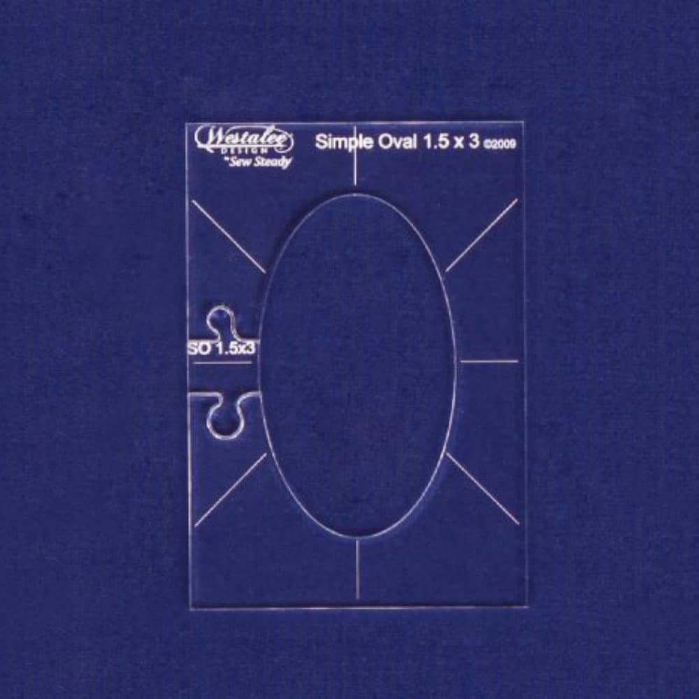 Westalee Design Simple Ovals 3pc Template Set image # 111513