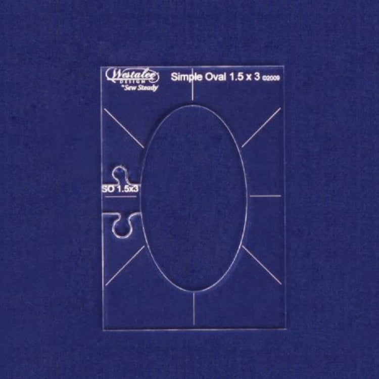 Westalee Design Simple Ovals 3pc Template Set image # 111513