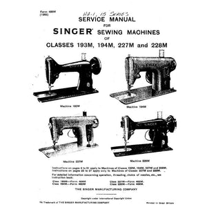 Service Manual, Singer 15 image # 36026