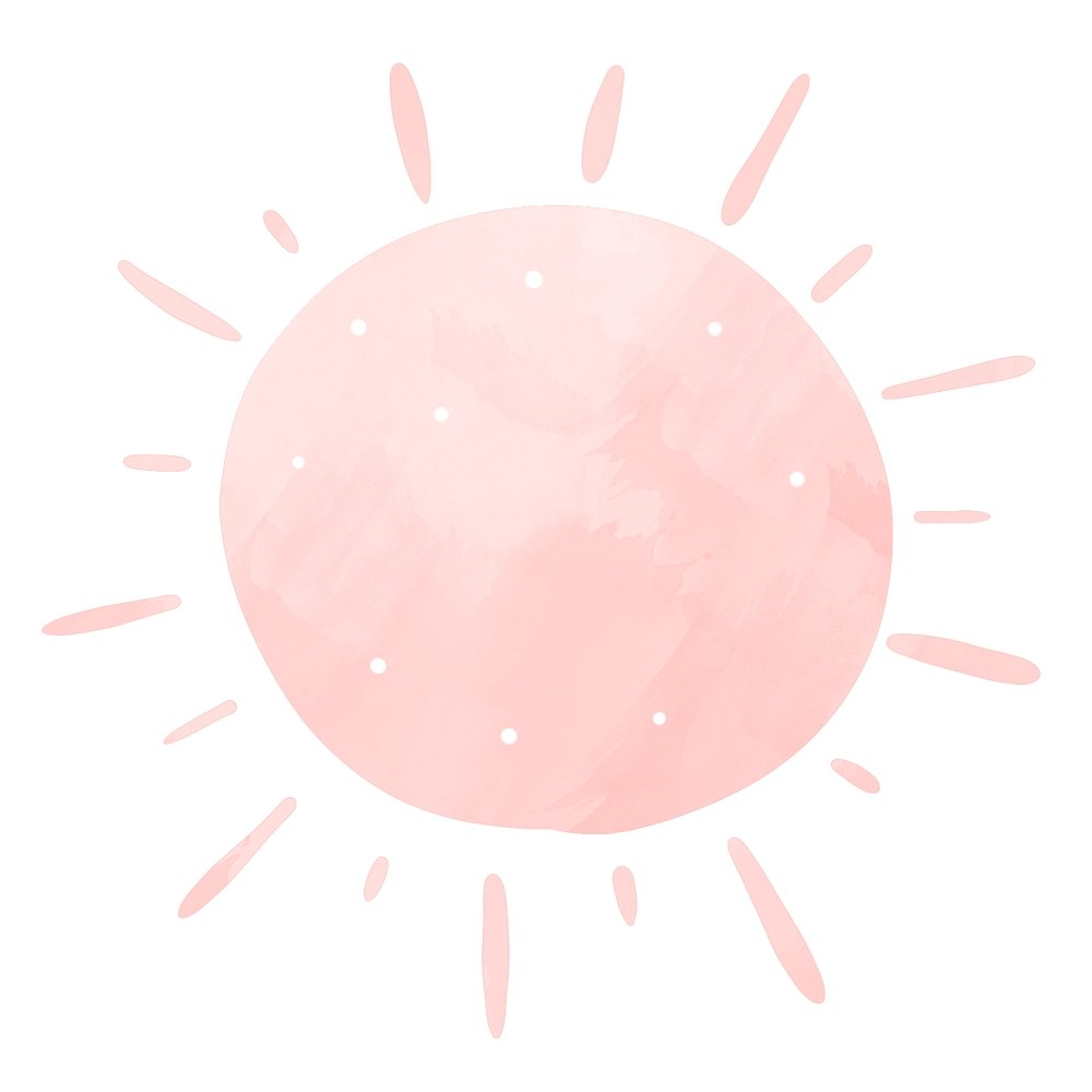Strawberry Sun Fabric Panel