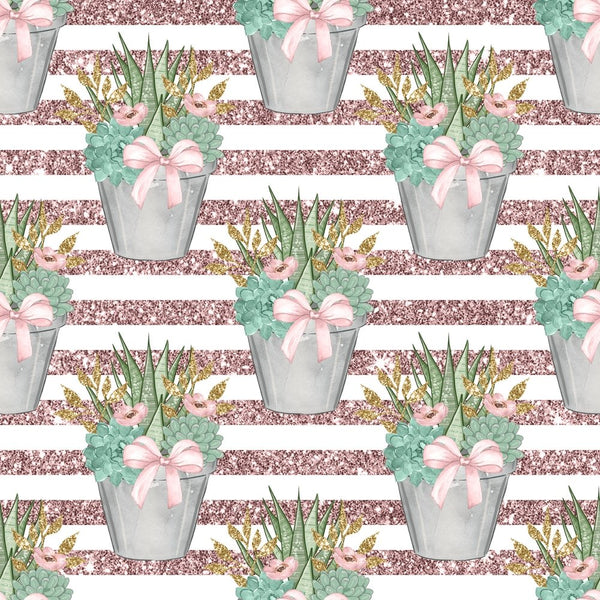 1.99 succulents Sweet Succulents Pattern #1 Fabric