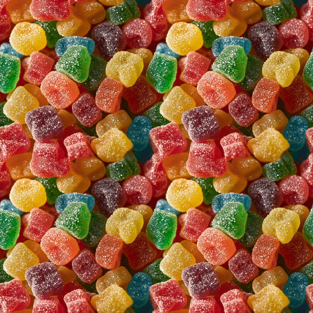 Brown Pattern Sweets Sweet Treats Pattern #10 Fabric