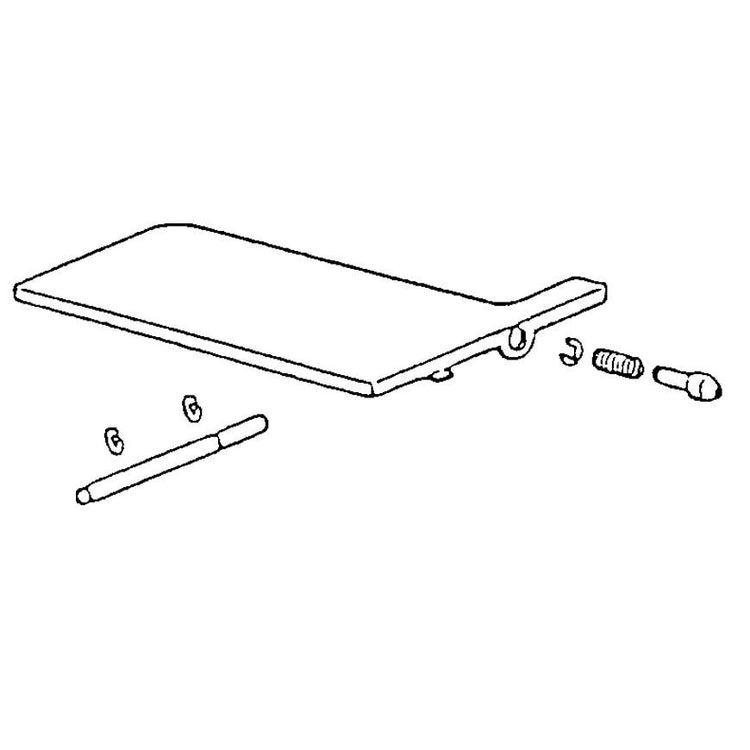 Convertible Bed Plate Complete, Singer #376781 image # 25515