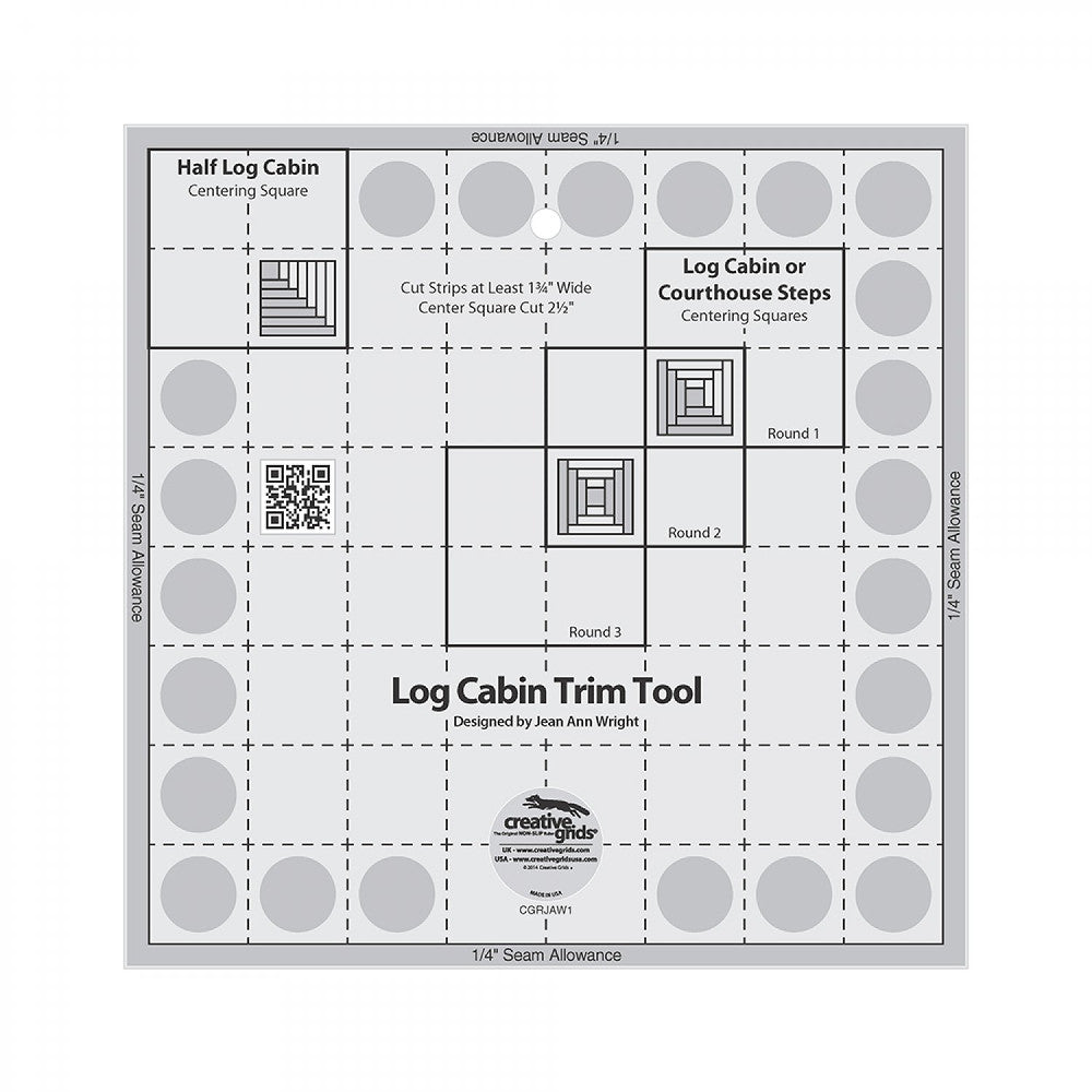 Log Cabin Trim Tool for 8"x8" Finished Blocks, Creative Grid image # 28943