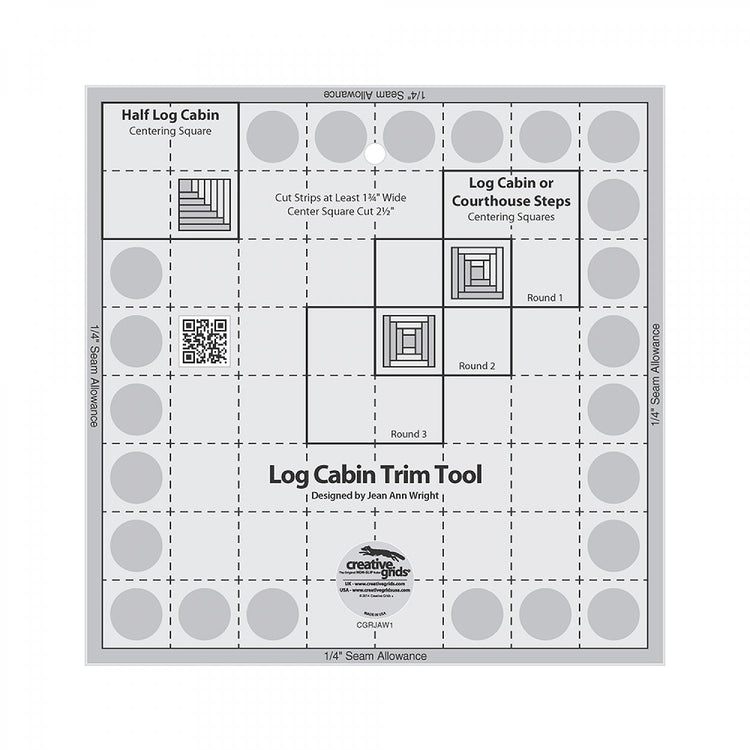Log Cabin Trim Tool for 8"x8" Finished Blocks, Creative Grid image # 28943