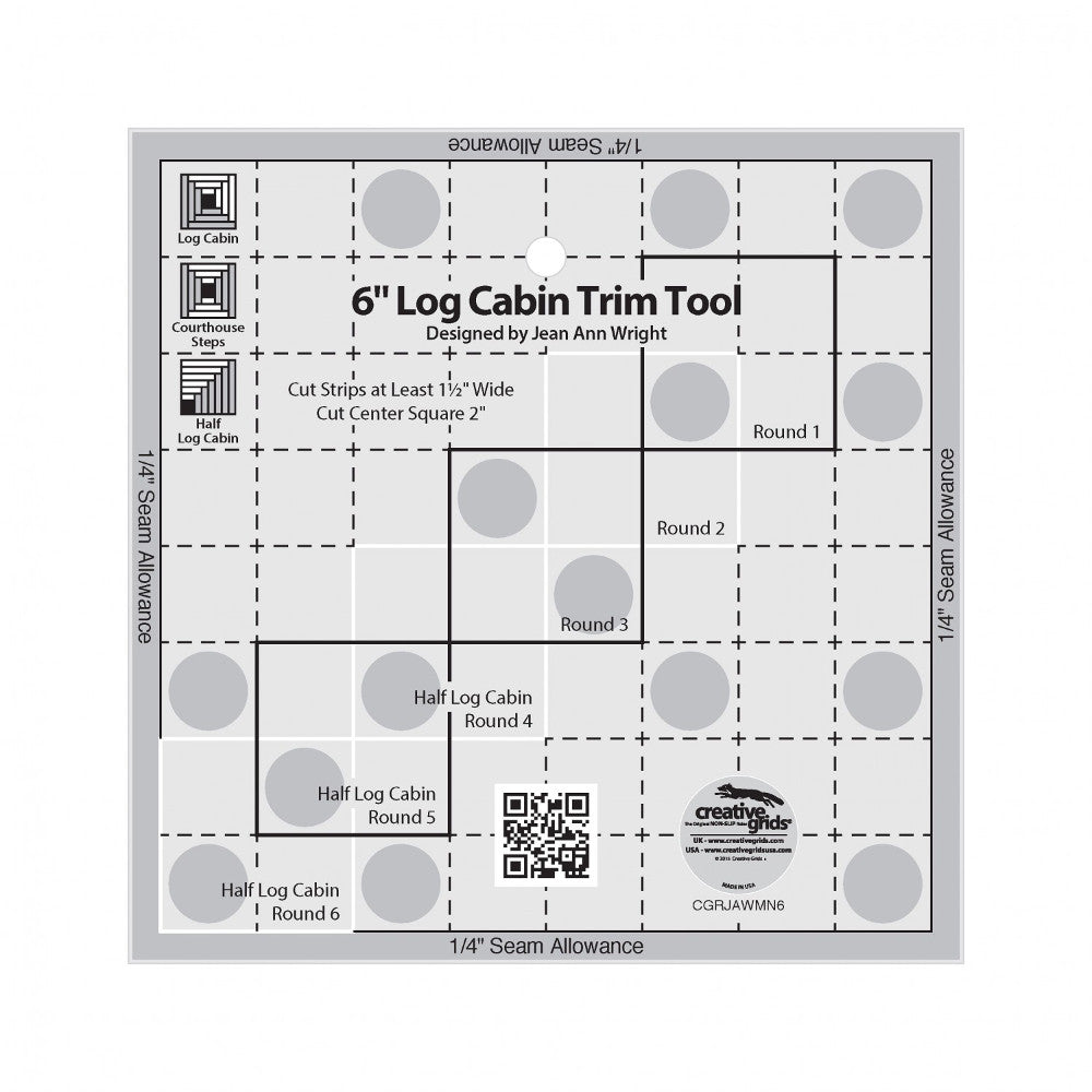 6in Log Cabin Trim Tool, Creative Grids image # 28964