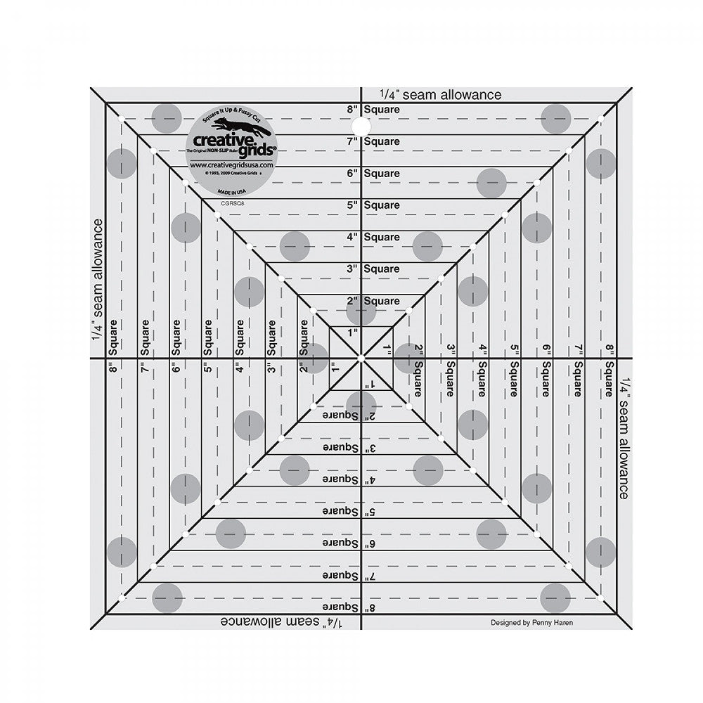 8-1/2in Square It Up or Fussy Cut Square, Creative Grids image # 29001