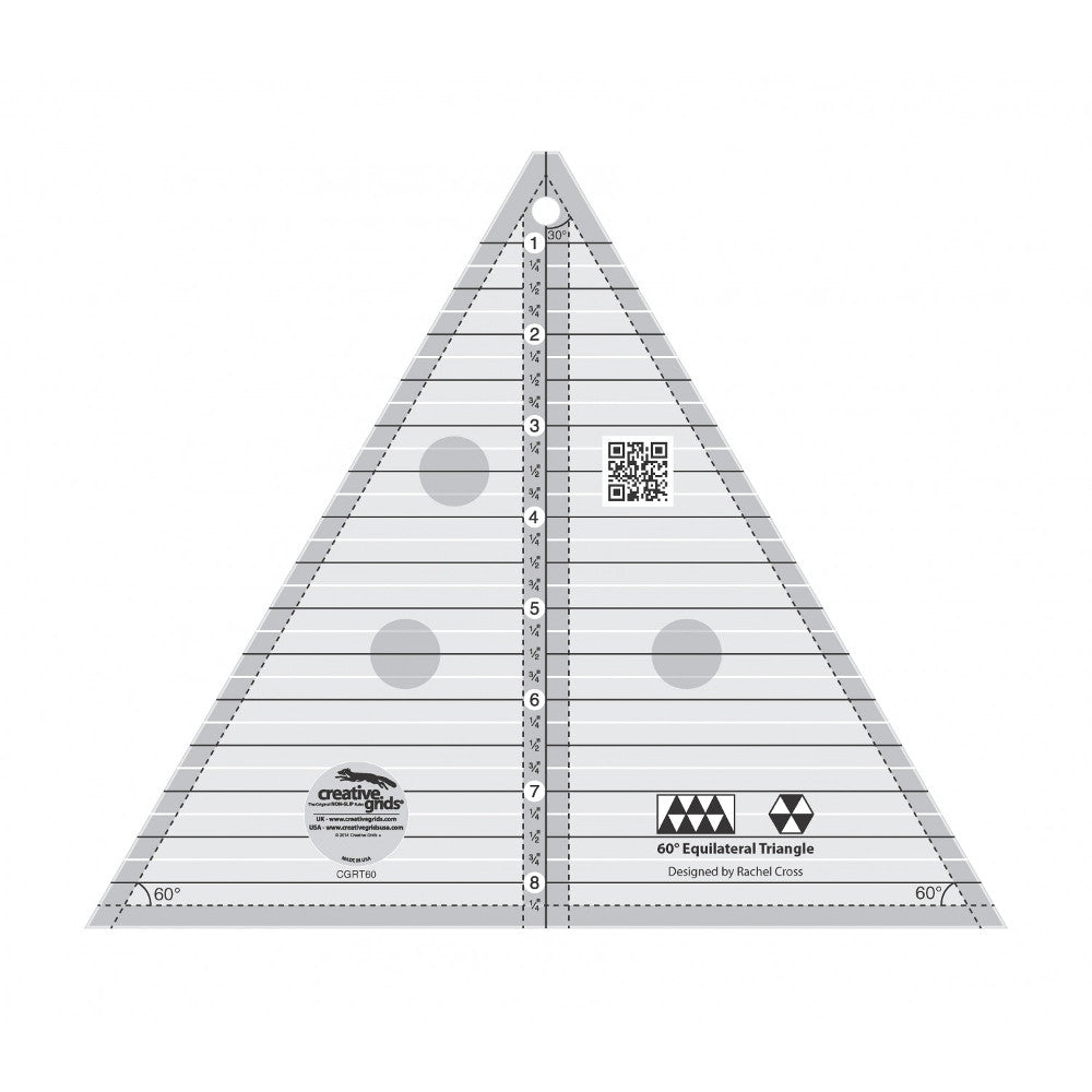 60 Degree Triangle 8-1/2in, Creative Grids image # 29009