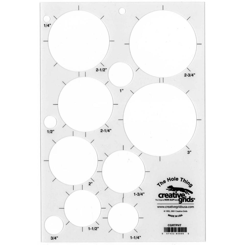 The Hole Thing Template Plastic, Creative Grids image # 29014