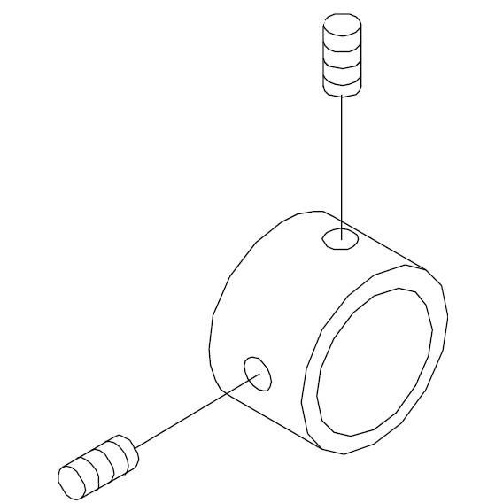 Shuttle Driver Shaft Collar Complete, Singer #H71155000 image # 27756