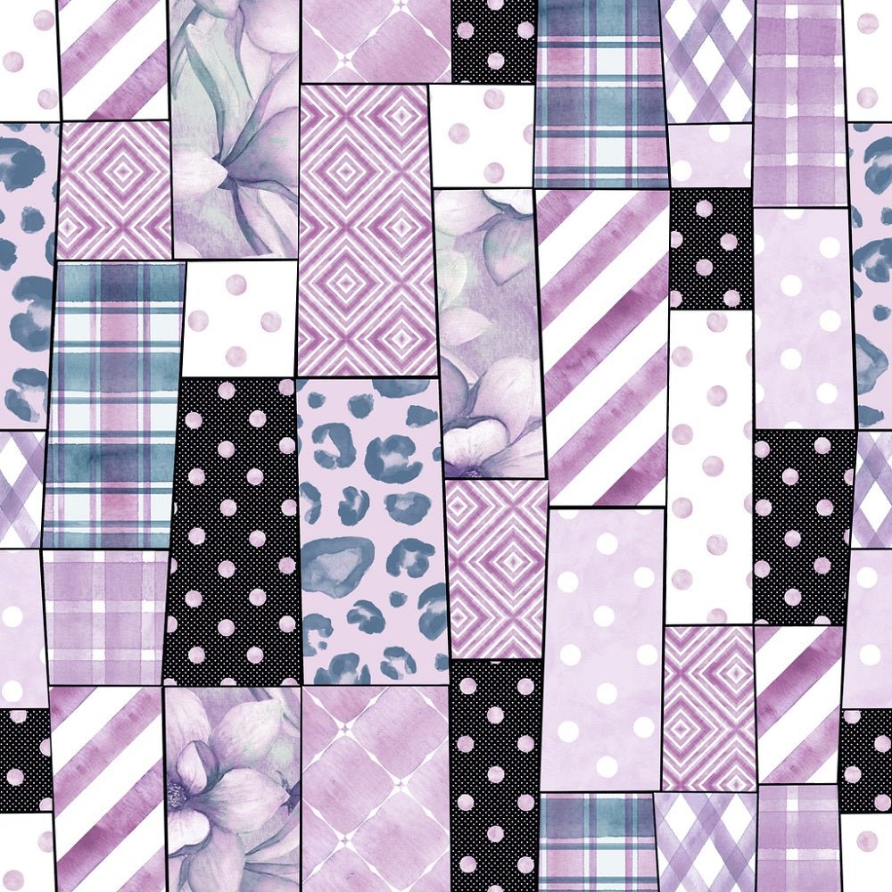 Trendy Patchwork Pattern #4 Fabric
