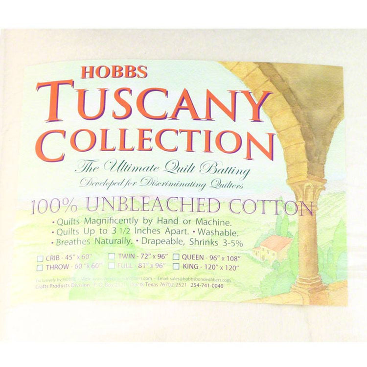 Hobbs Tuscany Unbleached Cotton Batting image # 50021