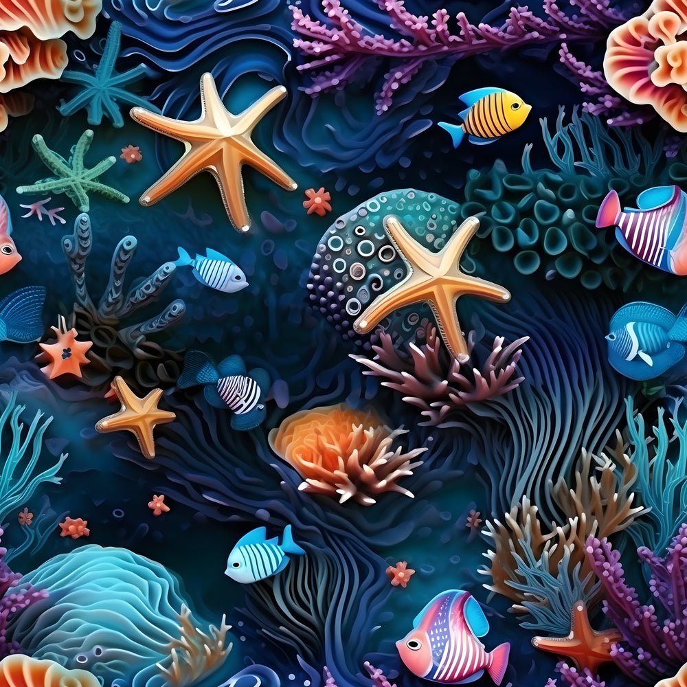 Under Ocean Pattern Under the Sea Pattern #10 Fabric
