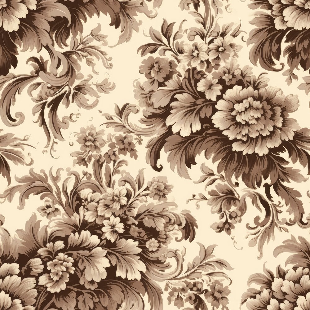 Material Pattern Beige Vintage Beige Damask Pattern #11 Fabric