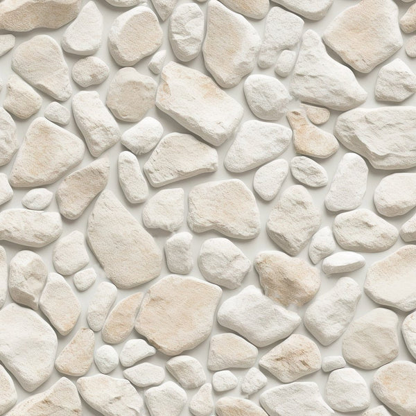 White Stone Texture Pattern #6 Fabric