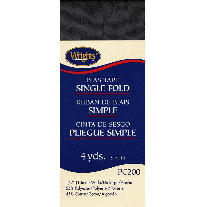 Bias Tape, Single Fold, Wrights #W200-