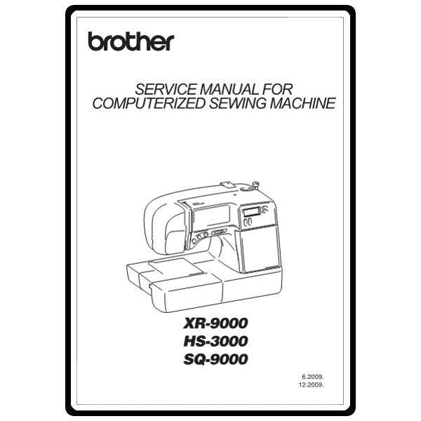 Service Manual, Brother XR9000 image # 22192
